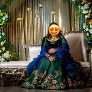 Shyamal and Bhumika Anarkali Gown